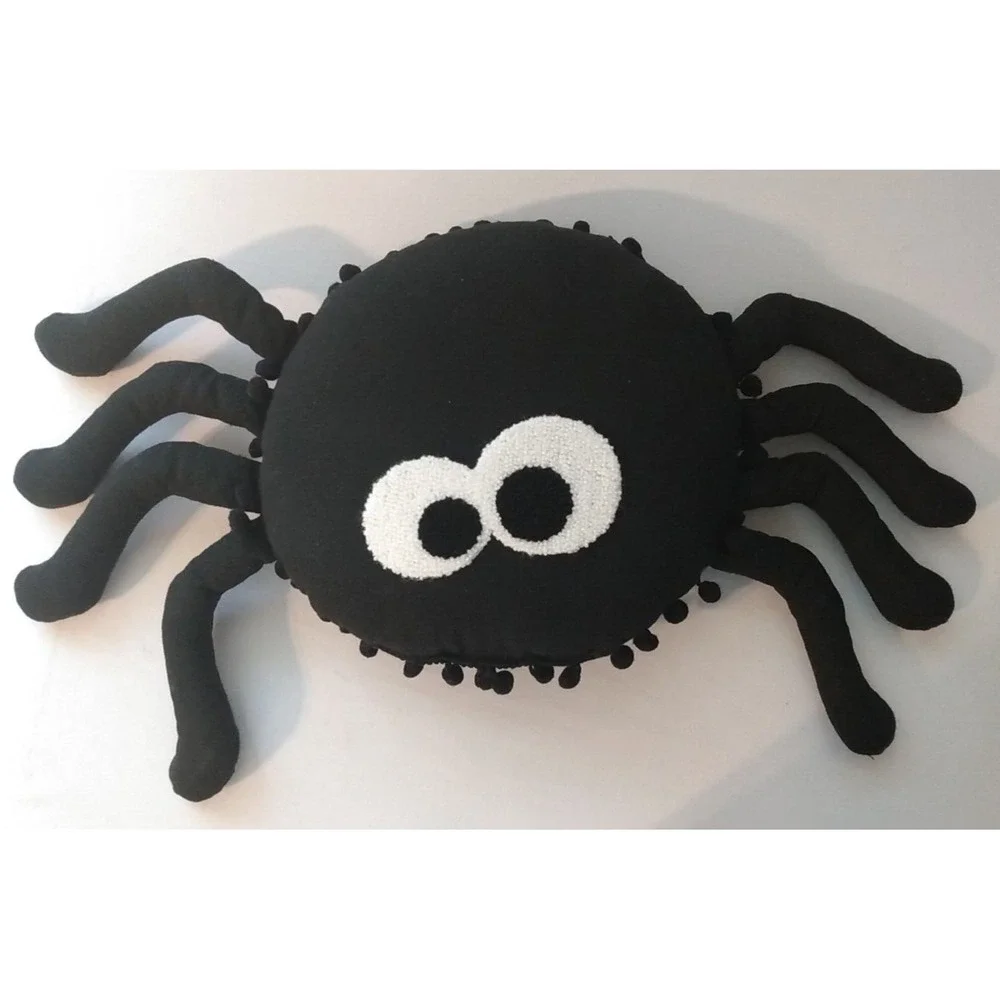 Spider Plushie - Spider Pillow, Halloween Decor Spooky Handmade